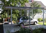 Carport mit Aluwellenblech